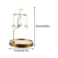 thumbnail image 2 of 1pc Romantic Candlestick Metal Candle Holder Table Decorative Adornment, 2 of 9