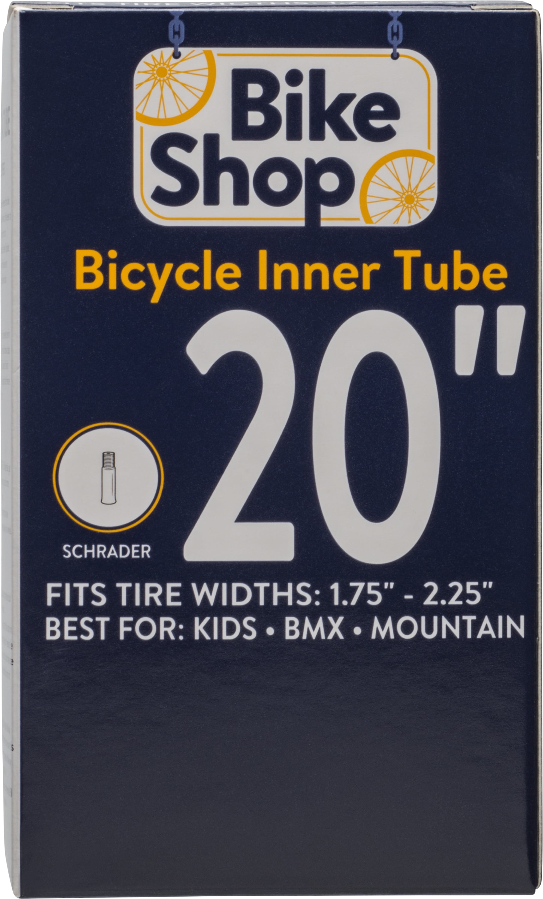 Bike Inner Tube 2 x 20" inch 20 x 1.75-2.125 Schrader Valve MTB set of 2 Tubes 