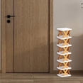 thumbnail image 4 of Space-Saving Plastic Shelf, Multi-Layer Storage, Sturdy Design, For Small Homes, Compact Organization, Clear Plastic Material, For Office-Travel, Heavy-Duty Construction, Stackable Shelves, Akmoler, 4 of 8