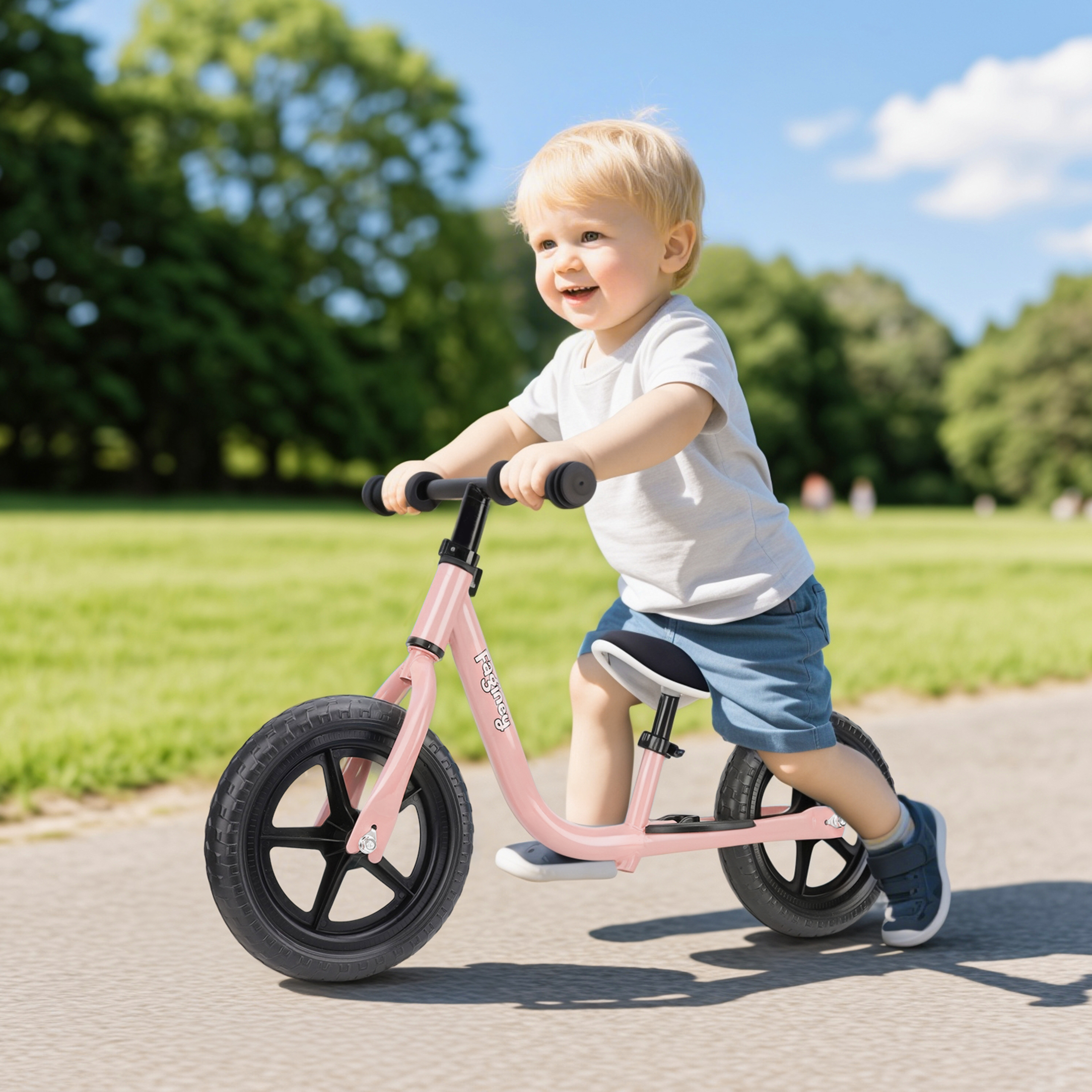 Faginey 12-Inch Balance Bike for Toddlers, No Pedals photo 3