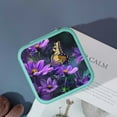thumbnail image 4 of Shiartex Butterfly Flower Purple Flexible Storage Jewelry Box for Necklace, Ring, Earring Organization Green, 4 of 5