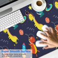 thumbnail image 2 of Long Mouse Pads for Desk,Space Dinosaurs Rockets Pattern Desk Mats on Top Of Desks, Desk Mouse Pad Extra Large with 3mm Non-Slip Base and Stitched Edge for Gaming,Office,Work,Home 47.3"x23.6", 2 of 6