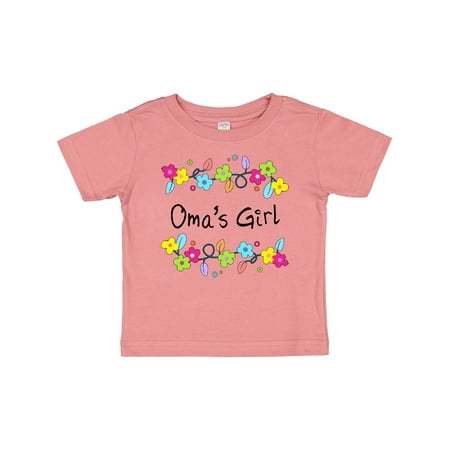 

Inktastic Omas Girl- Bright Flowers Gift Baby Girl T-Shirt