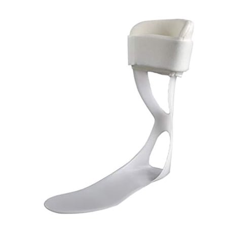 Brace On AFO - Swedish Deluxe - Drop Foot Stabilizer, Moldable, Trimmable, Lightweight Polyethylene (Women, Left)