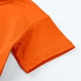 thumbnail image 6 of HAYIMI Child Boys Outfit Sets Solid Color Summer O-Neck Casual Short Sleeve Tshirts Tops With Shorts Two Piece Toddler Kids Clothing Sets , Orange, 6 of 8