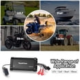 thumbnail image 2 of Powersport Bluetooth Amplifier Waterproof Class D Amp UTV Amp 4 Channel with Controller for Boat Golf Motorcycle Hidden Installation, 2 of 5