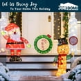 thumbnail image 6 of Joyfy 3 FT Gingerbread Man Yard Light Christmas Outdoor Decorations,50 Pre-Lit LED Christmas Decorations,Christmas Yard Light with Stakes Decorations Outdoor Holiday Decor, 6 of 7