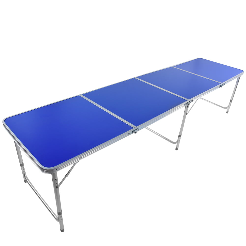 3 FT Aluminum Alloy Outdoor/Indoor Portable Camping Folding Beer Ping Pong Table 