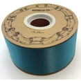 thumbnail image 3 of Teal Satin Fabric Decorative Ribbon - 2" x 50 Yards, Easter, Wreath, Gift Bow, Spring, Wedding, Birthday, Fundraiser, Christmas, 3 of 3