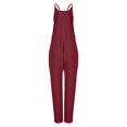 thumbnail image 2 of UPPADA Lightning Deals Jumpsuits for Women Solid Gradient Color Overalls Sleeveless Straps Rompers Wide Leg Jumpers Trendy Bodysuit Pockets Plus Size Jumpsuit for Women, 2 of 3