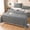 L, variant on Cooling Blanket Summer Lightweight Breathable Comforter Washed Cotton Soft Bedding Quilt for Hot Sleepers, Black Stripe Pattern, 70.87 x 78.74 Inches