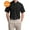 Black, variant on S500T Short Sleeve Twill Shirt, Khaki, M, Mens Casual Button Down Shirts