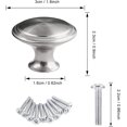 thumbnail image 2 of Poignée de Porte de Tiroir, Boutons de Porte Ronds, Tirettes de Tiroir Rondes d'Argent, Bouton de Meubles de 30mm Appliquer aux Poignées de Meubles pour Armoire Cuisine (25 Pièces), 2 of 5
