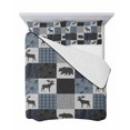 thumbnail image 7 of Blue Cabin Check Twin XL Size Down Alternative Comforter,Lightweight Comforter Quilt Bedding Set with Pillow Shams Rustic Bear Elk Farmhouse Buffalo Plaid Bed Comforter Duvet Insert 68"x98", 7 of 7