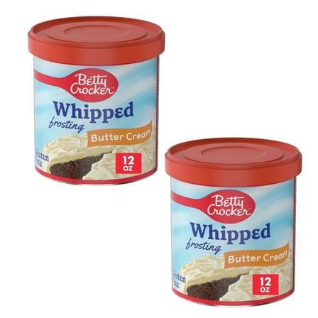 ( 2 Pack ) Betty Crocker Whipped Butter Cream Frosting - 12oz