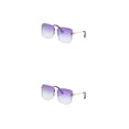 thumbnail image 2 of Gafas de sol cuadradas Qarigey para mujer coloridas multicolores para la playa, 2 of 6