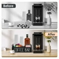 thumbnail image 3 of Txkrhwa Coffee Station Organizer, 4 Compartments Coffee Bar Accessories, Wood Coffee Pods Holder Storage Basket Organizer, Versatile Coffee Organizer Station with 2 Handles, 3 of 9