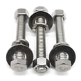 thumbnail image 5 of (10 juegos) 1/4-20x2"" Tornillos de cabeza hexagonal de acero inoxidable Pernos Tuercas Arandelas planas y de seguridad 18-8 (304) S/S Totalmente roscado por Bolt Fullerkreg, 5 of 5