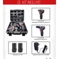 thumbnail image 3 of Combo Rotomartillo y Desarmador de Impacto T-REX 12V, 3 of 5