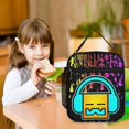 thumbnail image 4 of Geometry Dash Lunch Bag Insulated Lunch Box Meal Cooler Bag Reusable Thermal Lunch Tote Bag For School Work Travel Picnic, 4 of 8