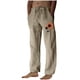 thumbnail image 2 of Puntoco Pantalones casuales largos para hombre, pantalones casuales con estampado de moda para hombre, cintura elástica con bolsillos, pantalones deportivos, 2 of 4