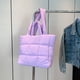 thumbnail image 5 of Likrtyny Bolso Mano Acolchado para Mujer Bolso Hombro Bolso Elegante (púrpura), 5 of 8