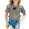 thumbnail image 3 of Hiiyo Big Girls Graduation T-Shirt Letter Cartoon Print Short Sleeve T Shirt, Sizes 3-13, 3 of 3