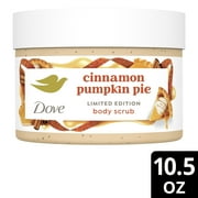 Dove Body Scrub Cinnamon Pumpkin Pie for Deep Nourishment Holiday Treats Limited Edition, 10.5 oz