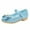 Blue, variant on Stelle Girls Mary Jane Glitter Shoes Wedding Party Flats Dress Pump Shoes for Kids Toddler Flower Girl Low Heel Princess Shoes,Silver