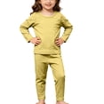 thumbnail image 5 of LEKWK Toddler Boys Girls Pajamas Long Sleeve Loungewear Tops Matching Straight Leg Pants Kids Cotton Sleepwear Fall Casual Home Nightwear 6M-7Y, 5 of 9