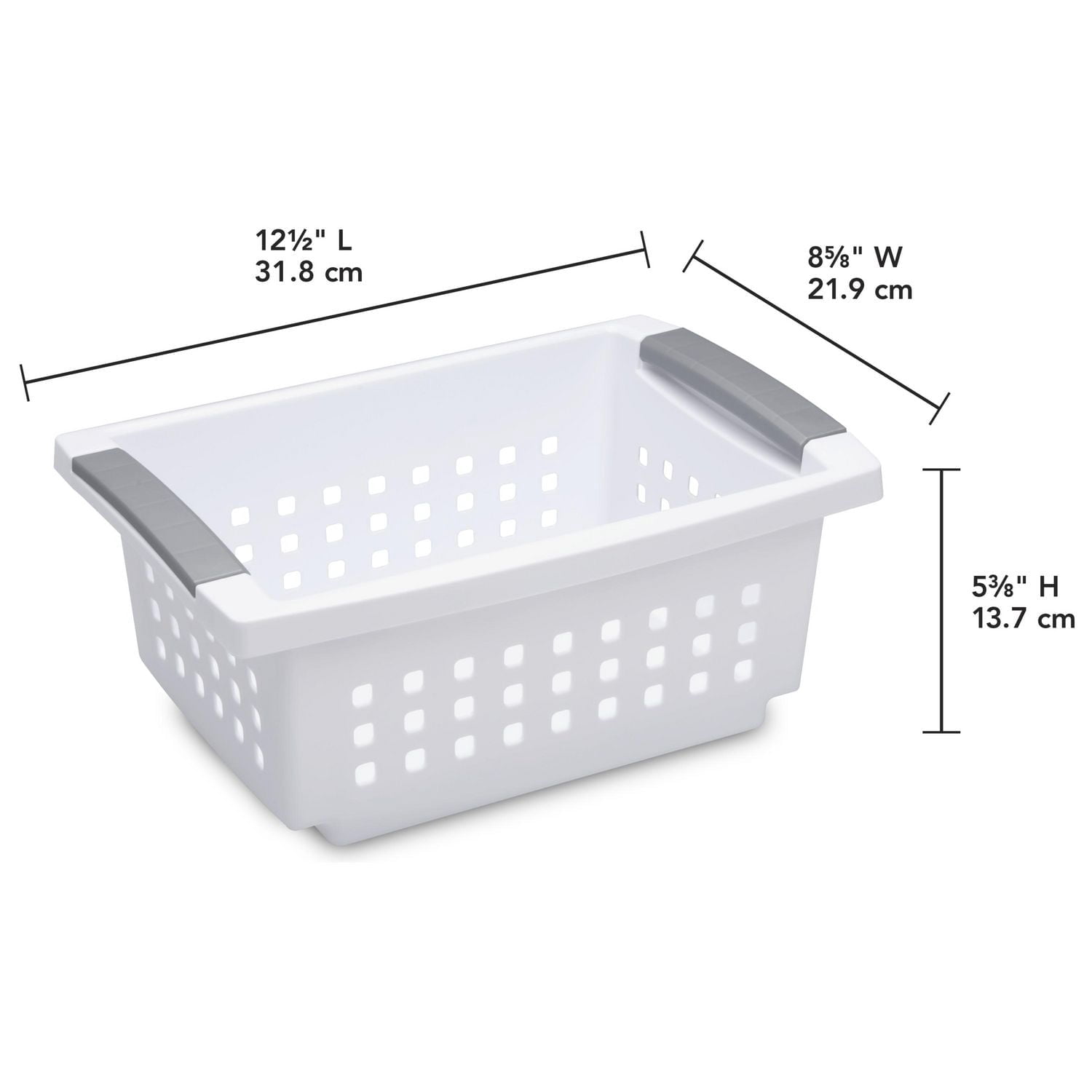 Panier empilable de Sterilite - Blanc