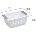 thumbnail image 4 of Sterilite Small Stacking Basket- White, 4 of 5