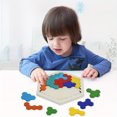 thumbnail image 3 of 1pc 3D Hexagonal Wooden Puzzle Toy Brain Test Game, 3 of 5