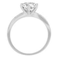 thumbnail image 6 of 1.71 ct Brilliant Round Cut Real Genuine Natural Diamond VS1-VS2 G-H 14K White Gold Promise Wedding Statement Engagement Designer Ring W/ Crystal side stones size 5, 6 of 7
