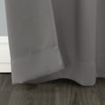 thumbnail image 3 of Sun Zero Conrad Extra-Wide Blackout Sliding Patio Door Curtain Panel, 100"X84", Gray, 3 of 5