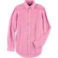thumbnail image 1 of Camisa de Lino Ralph Lauren Hombre Rosa Botones al Frente XXL, 1 of 1