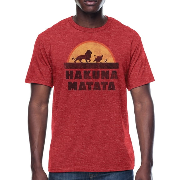 Disney Lion King Hakuna Matata Men's Graphic T-Shirt, (Mens or Mens Big & Tall)