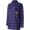 thumbnail image 2 of Women's College Concepts Purple/Black Phoenix Suns Boyfriend Button-Up Nightshirt, 2 of 3