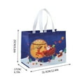 thumbnail image 2 of Reusable Christmas Gift Bags - 12.8" Eco-Friendly Tote with Reinforced Handles (2-Pack Holiday Wrapping, Party Favors, Stocking Stuffers), 2 of 2