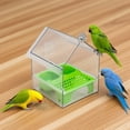 thumbnail image 1 of Bebedero Transparente para Peces con Forma de Peonía, Ideal para Villas. Incluye Agua y Comida. | Perfecto para Pinzones, Colibríes y Pájaros Pequeños. | Fácil de Limpiar y Mantener. | Un Regalo Idea, 1 of 7