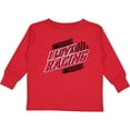 thumbnail image 3 of Inktastic I Love Racing with Tire Marks Boys or Girls Long Sleeve Toddler T-Shirt, 3 of 5