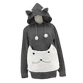 thumbnail image 1 of Portador de Perros y Gatos Yinane Sudadera con Capucha Grande Gris M, 1 of 8