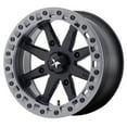 thumbnail image 1 of 4/156 Motosport Alloys M31 Lok2 Beadlock Wheel 14x7 3.5 + 3.5 Satin Black for Polaris SPORTSMAN 800 X2 4X4 EFI 2007, 1 of 1