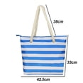 thumbnail image 2 of Sac Fourre-Tout en Toile avec Porte-Bouteille Isolé. Sac de Plage avec Compartiment Frais, 2 of 6