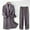 Z2-Dark Gray, variant on Men's Sherpa Fleece Chenille Robes Long Warm Plush Luxury Bathrobe Fuzzy Thicken Housecoat Jacquard Pattern