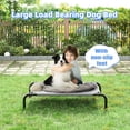thumbnail image 6 of General Raised Dog Bed for Small Dogs, Waterproof Elevated Dog Cot, Outdoor Cooling Pet Bed, 36.5" x 22.5", Grey, 6 of 18