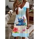 thumbnail image 2 of Vestido con estampado de Lilo y Stitch de Disney para mujer, largo hasta la rodilla, cuello en V, informal, elegante, diseño de moda, nuevo Y2K, verano 2024, 2 of 5