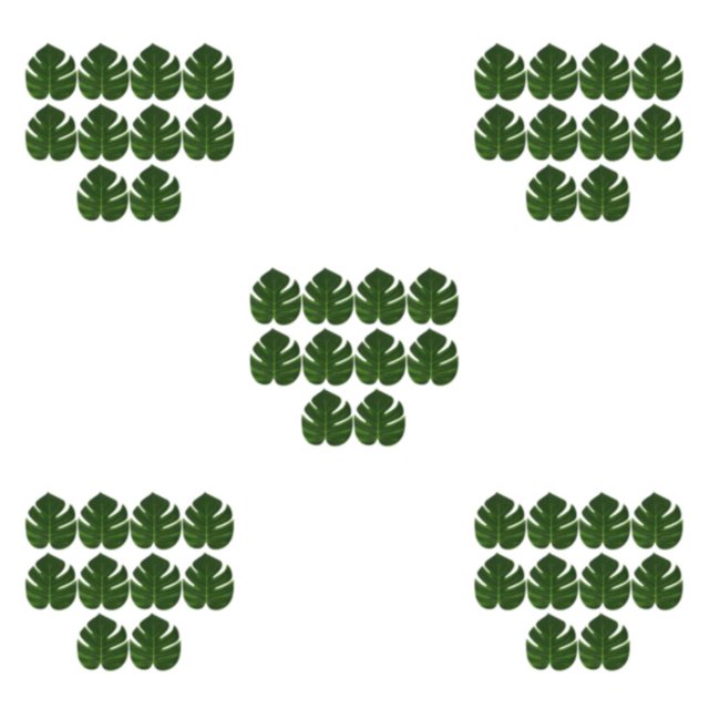 Bewildely 10 bolsas para añadir dimensión al arreglo floral con hojas traseras de tortuga de plástico, hojas de bambú con parte trasera de Type2 NO2