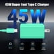 thumbnail image 2 of Cargador Essri USB C de 45 W para Samsung Galaxy S24 Ultra Green, paquete de 3, 2 of 7