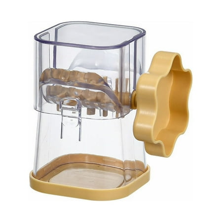 

Hjktuzi Food Blendersalutuy Manual Nut Chopper Multifunctional Nut Grinder Nut Dry Fruit Cutter and Slicer Chopper Sturdy for Pecans for Hazelnuts for Kitchen (Yellow)